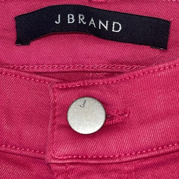 J Brand Alana High Rise Cropped Coated Dizzy Pink Jeans Size 26 NWT - Picture 14 of 17